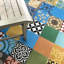 Patchwork Colorful 8" x 8" Cement Patterned Wall & Floor Tile
