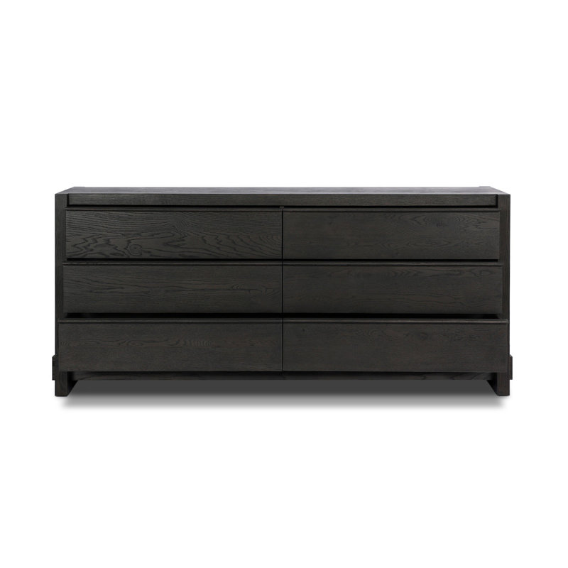 ARAMIS 6 - Drawer Dresser, Smoked Black Resawn