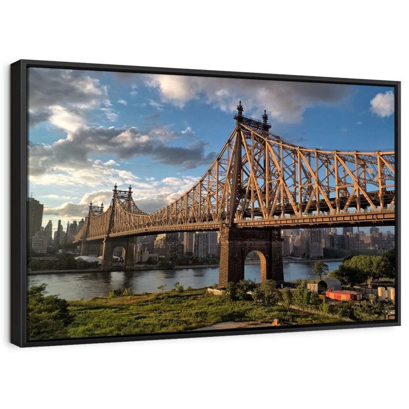 Impression sur toile Queensboro Bridge NYC, H 9 po x l 13 po