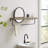 Metal Flat Mirror with Shelves-1727019371