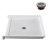 48 in. x 38 in. ADA Compliant Alcove Acrylic Shower Base in Glossy White With Center Drain, Drain Included-114639242