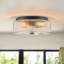 Plafonnier encastré en verre 3 lumières-66063459-63328894