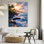 Art mural en verre trempé Tropical Beach Sunrise