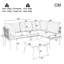 Croll 150 - Person Seating Group with Cushions-349835793