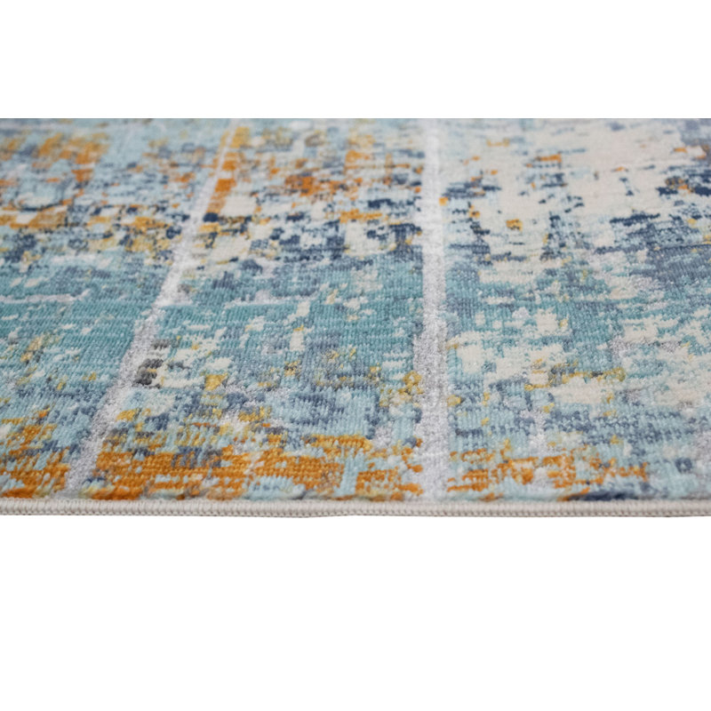 Blazek Abstract Indoor Rug, Runner 3'2" x 12'2"