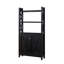 Armoire de rangement Crosshatch avec deux tablettes supérieures et deux portes-517077116