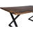 Kincy Solid Wood Top Metal Base Dining Table-860920053-860920048