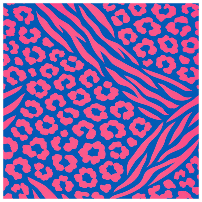 Coussins décoratifs double face à imprimé animal rose, 26 x 26 inches