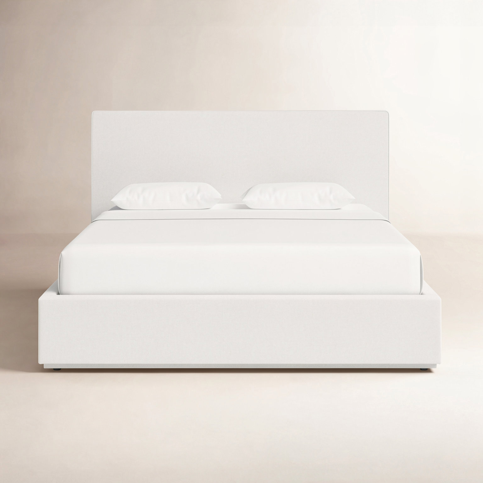 Baccarat Platform Bed, Full, Pearl