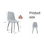 Chaises de salle à manger confortables, ensemble moderne en métal en tissu de lin pour la maison de cuisine