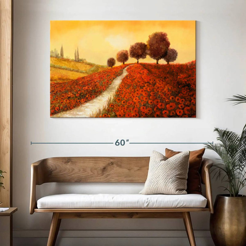Alvord La Collina Dei Papaveri, H 32 po x l 48 po
