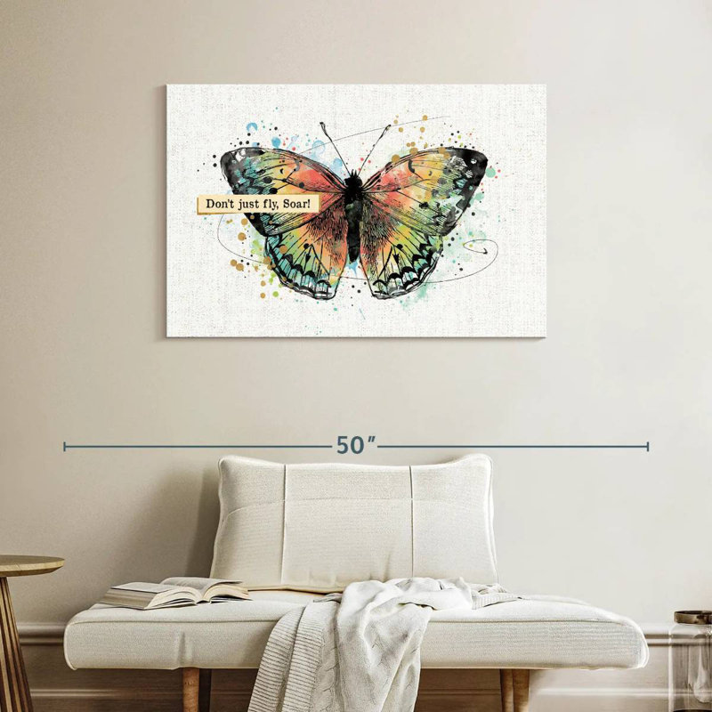 Papillons réfléchis I, H 26 po x l 39 po