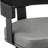 Ahlem Modern Swivel Counter or Bar Height Barstool with Arms and Open Low Back in Iron with Wood and Faux Leather-1183030929-1183030931