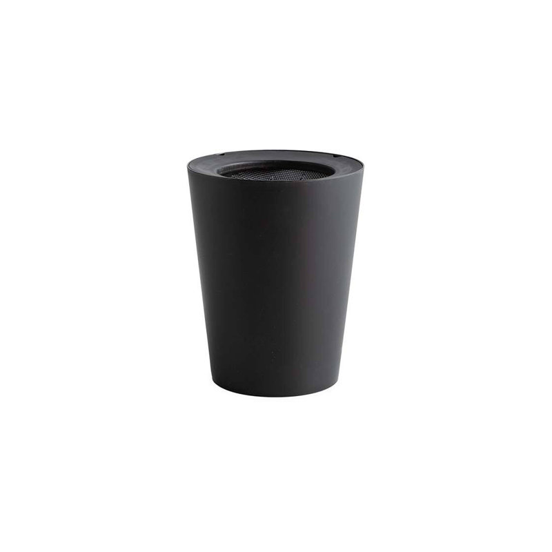 Planter, Black, 5.25" H x 4" W x 4" D