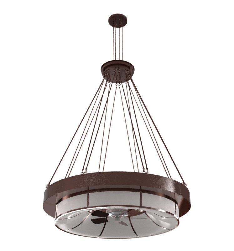 Ventura 8 - Light Dimmable Drum Chandelier