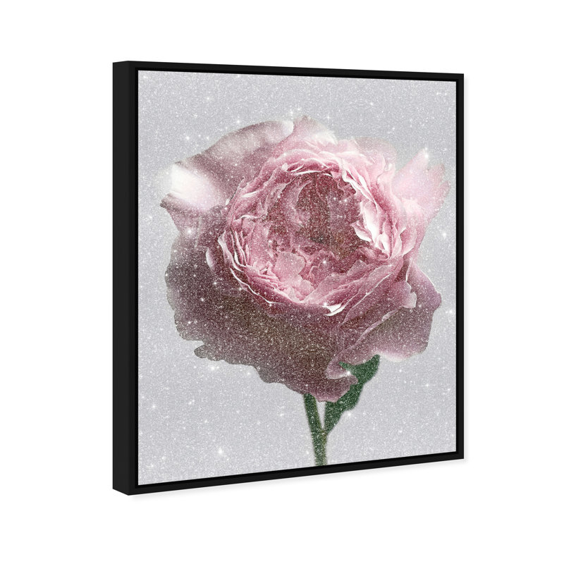 Intricate Silk Spiral Floral & Botanical Canvas Print by Oliver Gal, Black Frame, 16 x 20, 31"H x 37"W, Black Floater Frame
