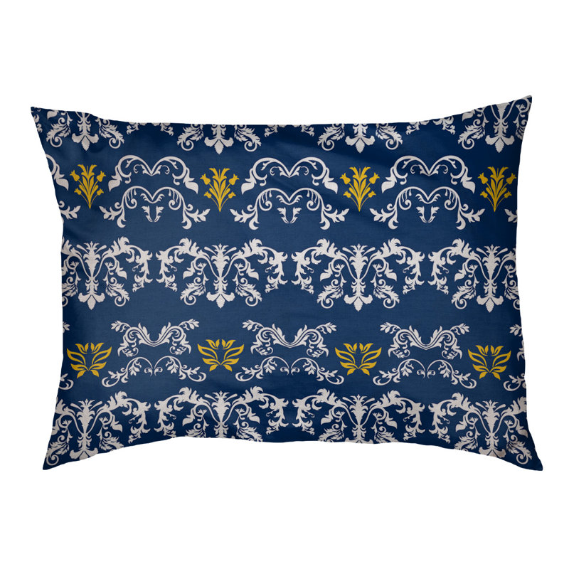 Lit pour chat Houston Houston, Taille petite - L 19,5 po x l 29,5 po, Navy Blue/White/Gold/Brown Back