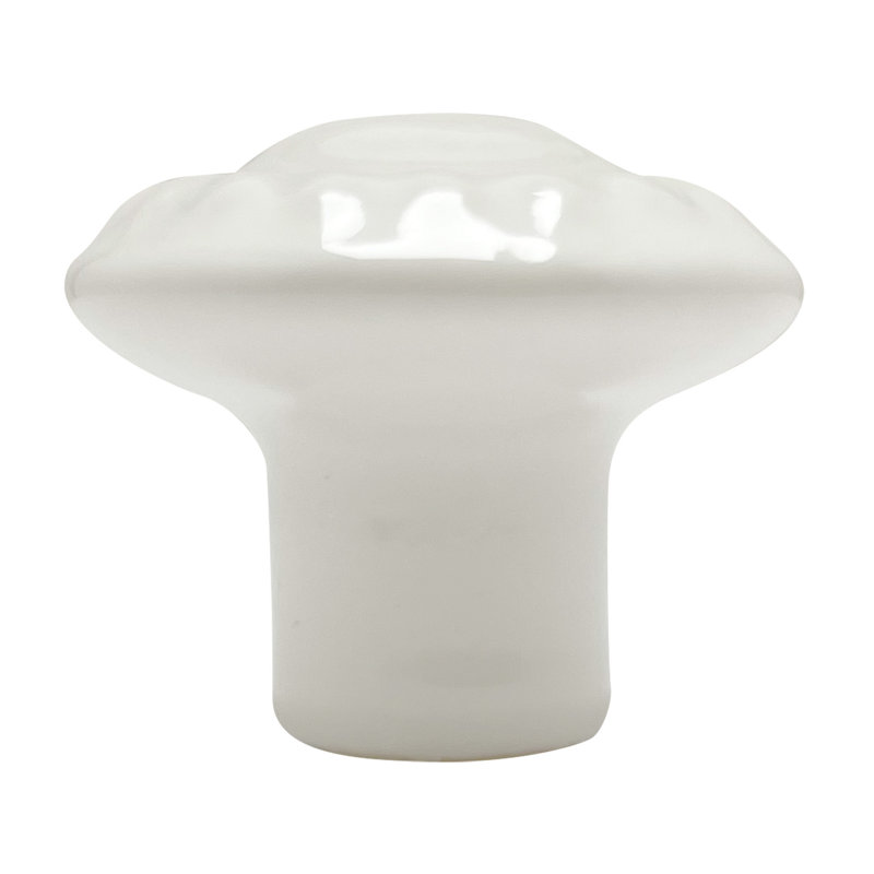 Bouton d'armoire à champignon en céramique Brixwell BXB1231W