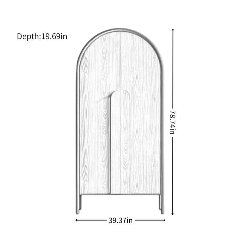 Armoire de rangement moderne et simple en bois massif, Noir