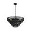Luminaire suspendu noir en chanvre noir-128940660
