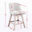 Ensemble de 2 tabourets pivotants à hauteur de comptoir, tabouret de bar rembourré de 26 po de hauteur