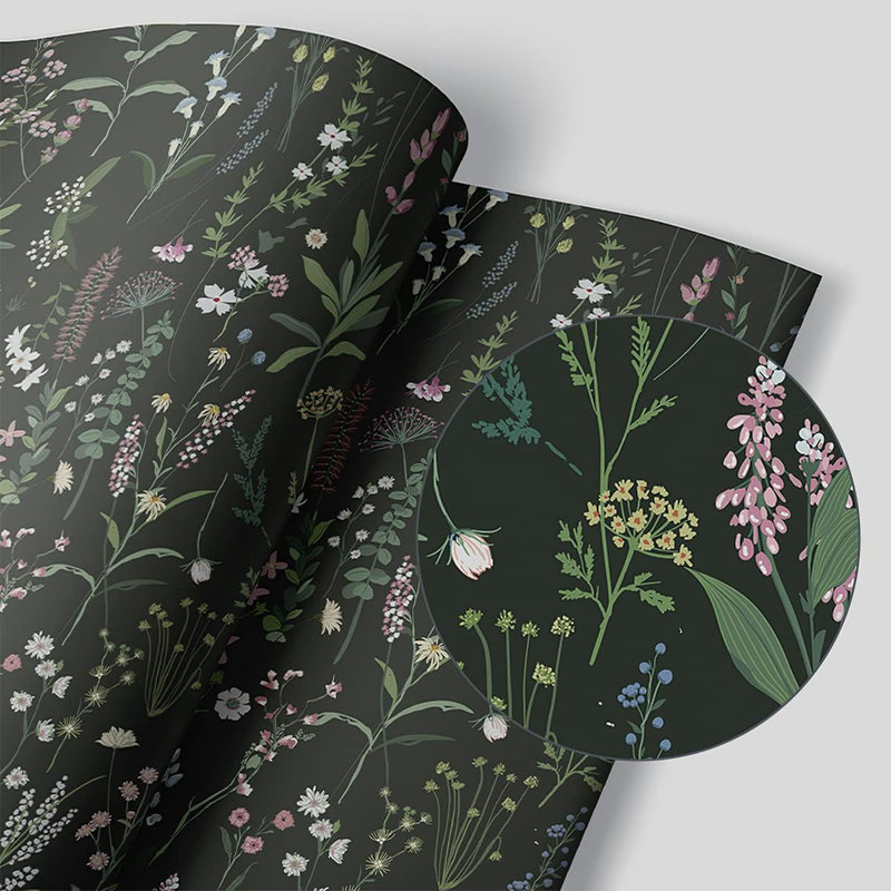 Papier peint floral auto-adhésif auto-adhésif