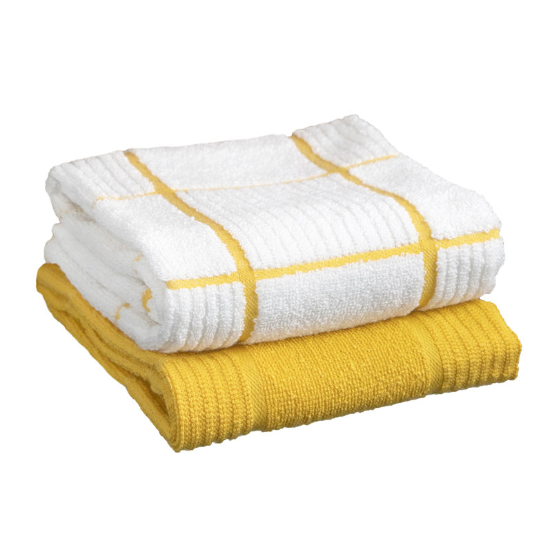 T-fal Parquet Kitchen Towel, Lemon
