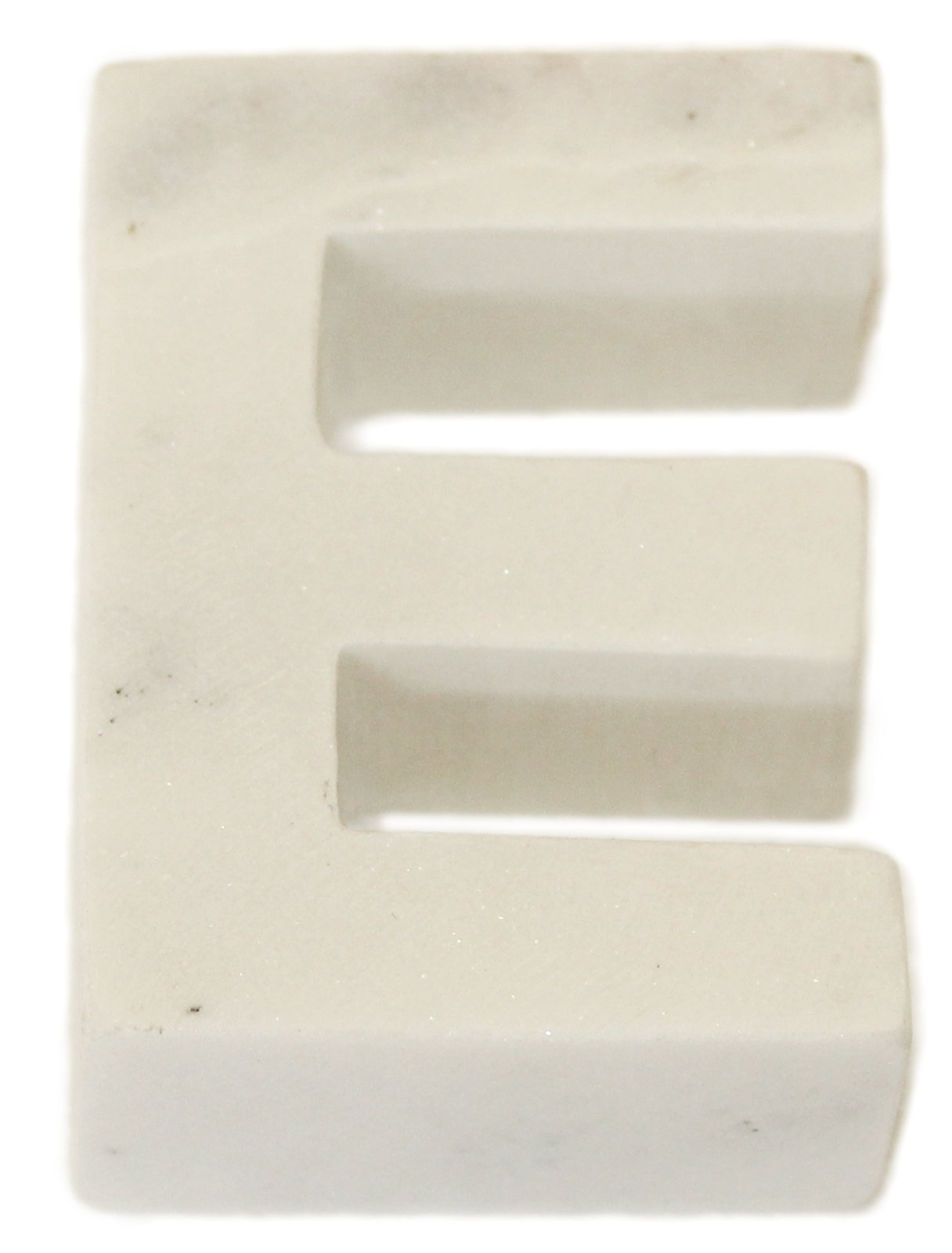 Zeb Marble Helvetica Letter Block, E