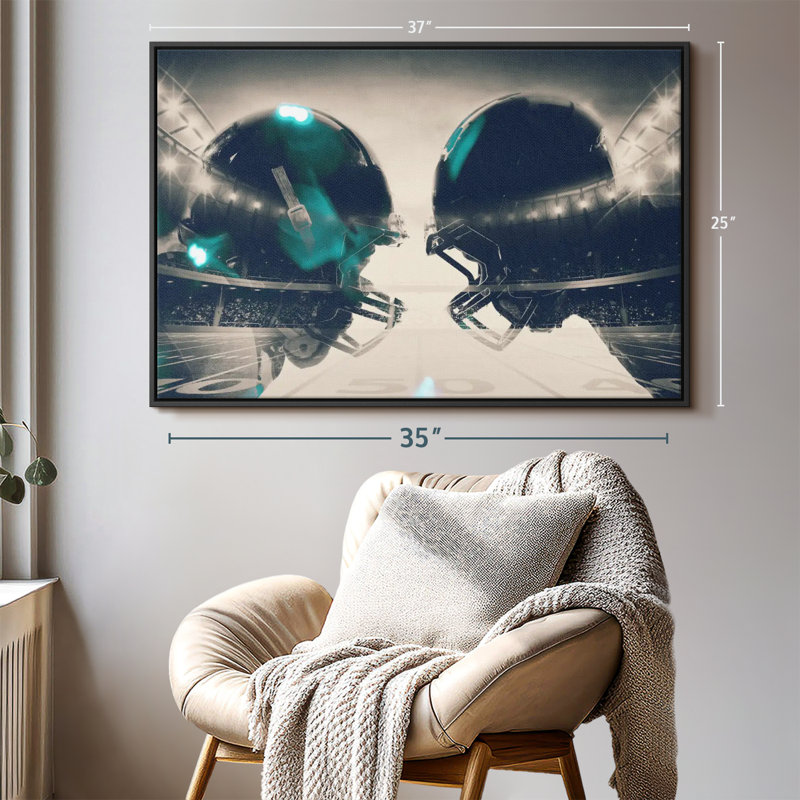 «Football Clash», reproduction sur toile, H 25 po x l 37 po
