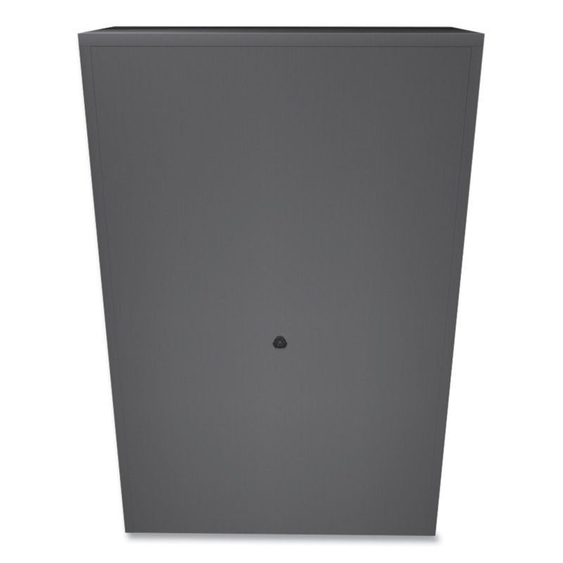 Charcoal 2-Drawer Lockable Lateral Filing Cabinet with Shelves
