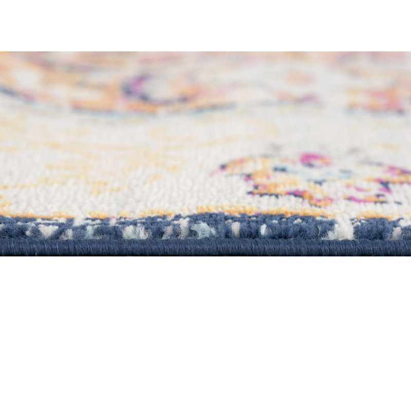 Kymiere Abstract Cream Area Rug, Rectangle 2'3" x 3'