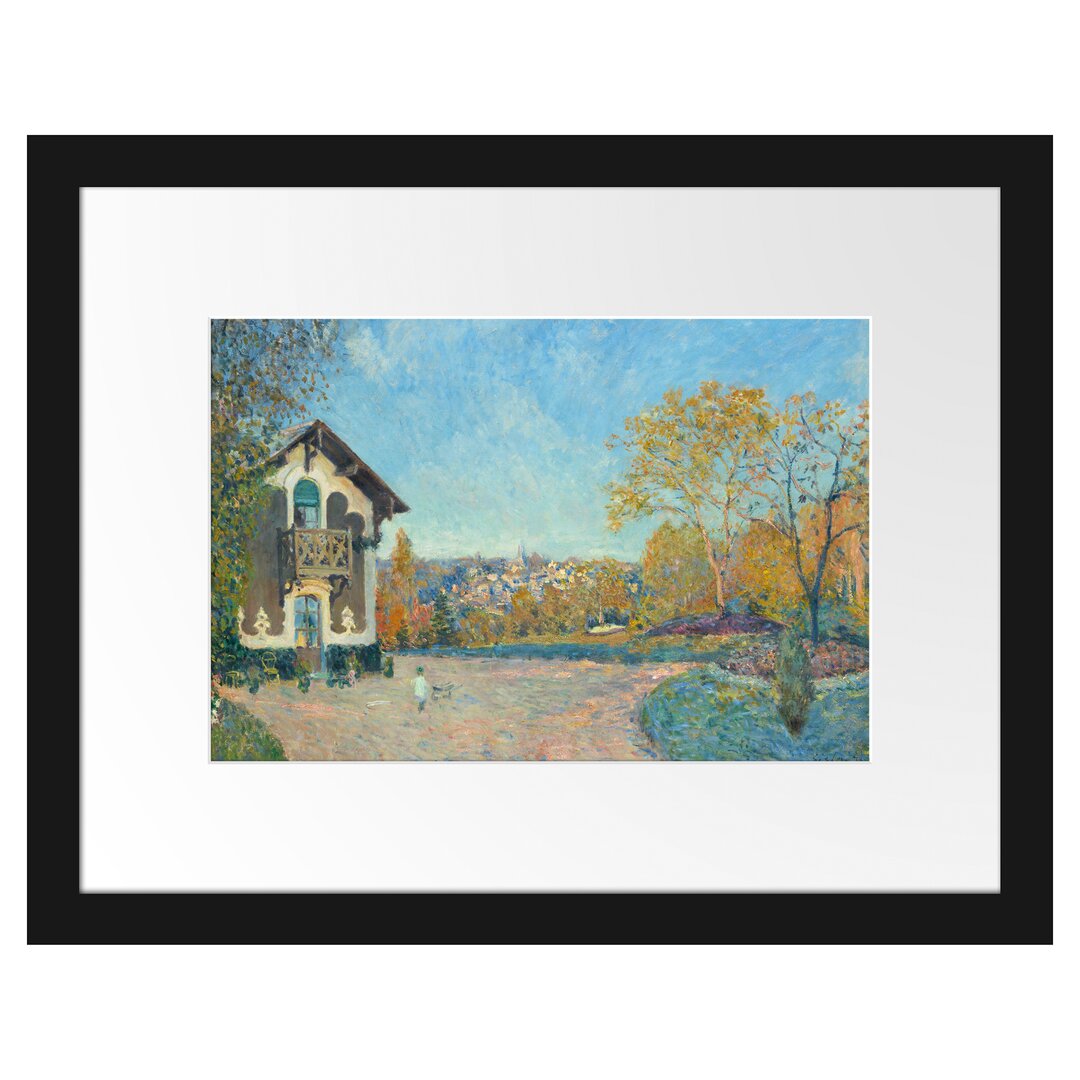 Gerahmter Kunstdruck Ansicht von Marly-Le-Roi von Coeur-Volant von Alfred Sisley