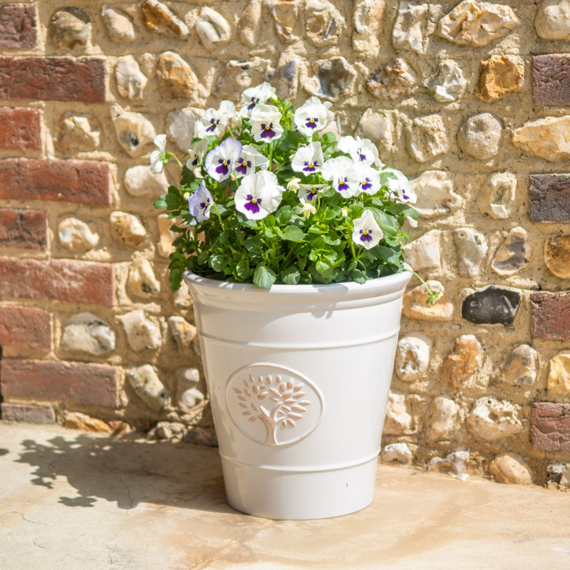 Dinardo Planter, 31cm H x 30cm W x 30cm D, Off White