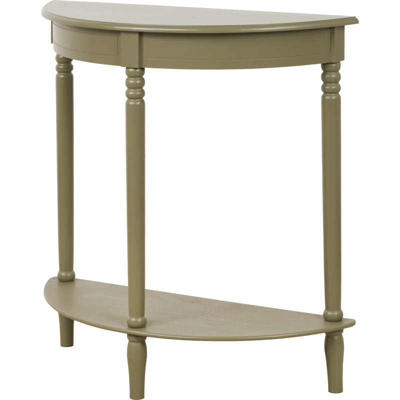 Callum 80cm Solid Wood Console Table, Olive Green