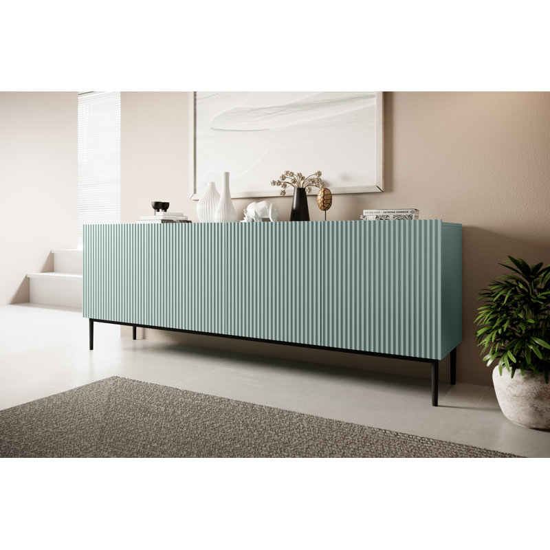 Sideboard 200 4D, Green/Black