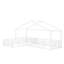 Lit de maison en L avec clôture de sécurité et structure de coin Montessori-1723624833