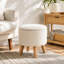 Tabouret rond avec repose-pieds HOMcom-1568792911