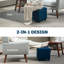 Taitianna 35cm Wide Solid Colour Footstool Ottoman-790474446