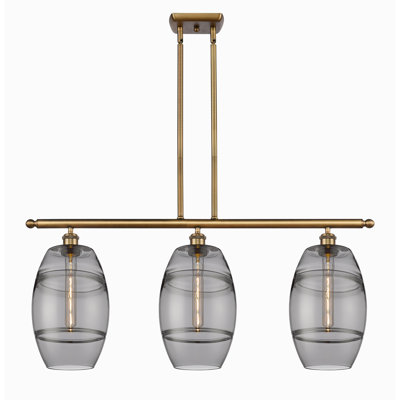 Luminaire suspendu pour îlot de cuisine 3 lumières Dundrod