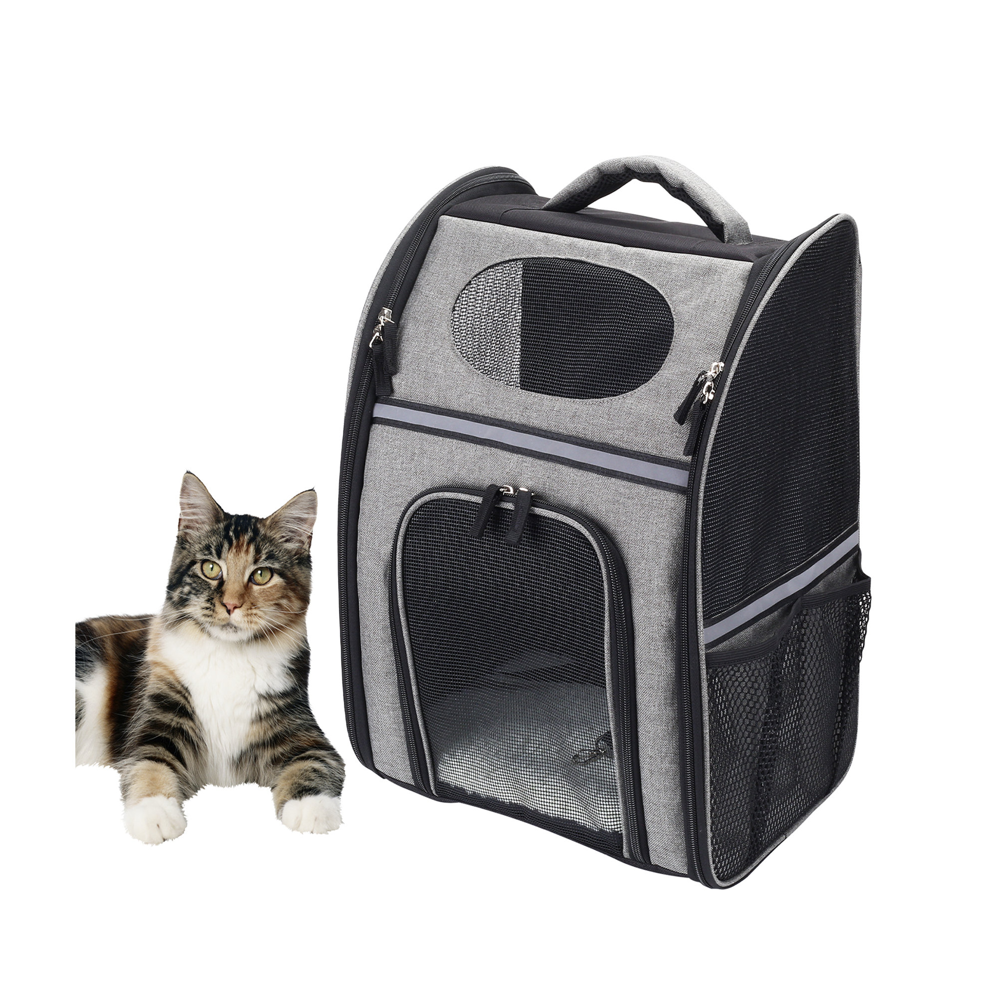 Adventure Cat Carrier Backpack with Window, Large Airline-Approved