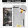 44"-48" W x 76" H Frameless Single Sliding Shower Door with Soft-Closing and Clear Tempered Glass