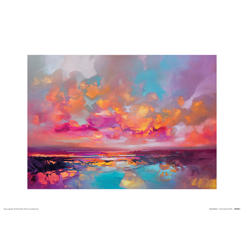 Fractal Shore by Scott Naismith - Wrapped Canvas Canvas, 50 cm H x 40 cm W