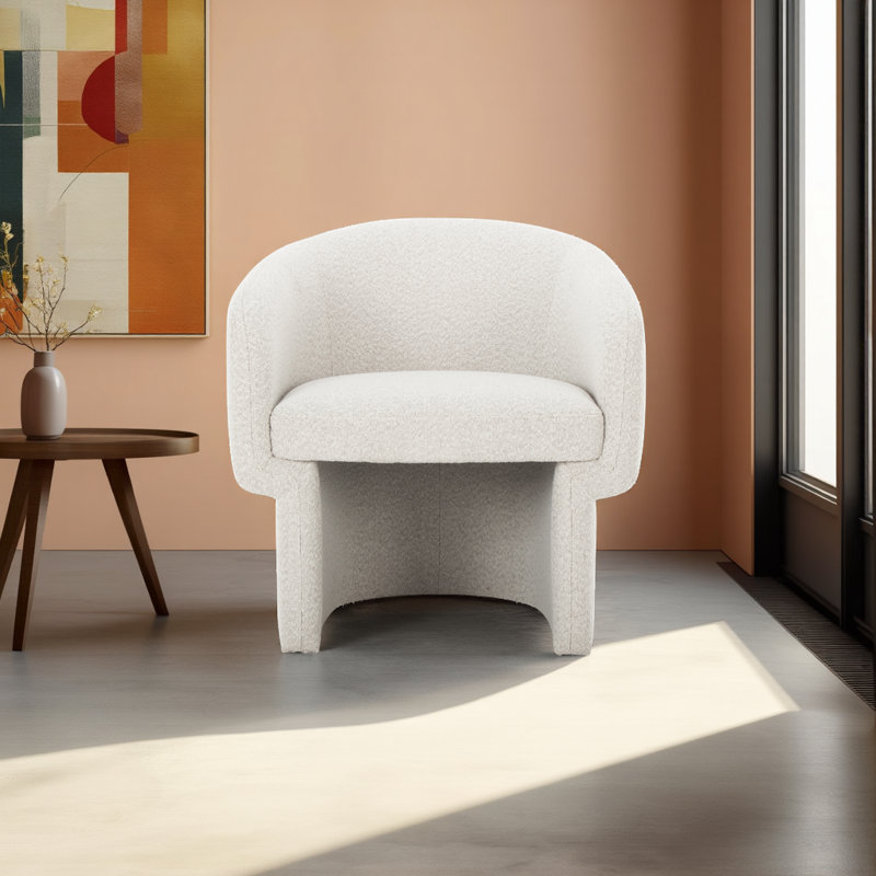 Jessie Accent Chair, Oyster Boucle