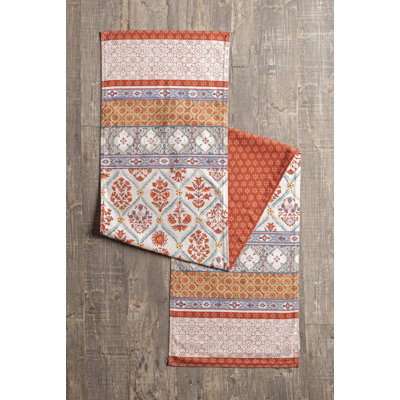 Maison D' Hermine Romane 100% Cotton Table Runner - Double Layer 14.5 Inch By 72 Inch