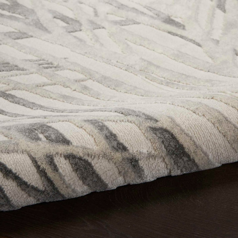 Ivory Rug, Anti Shed Abstract Rug With 10Mm Thickness, Luxurious Rug For Bedroom, & Dining Room, Round 160 cm