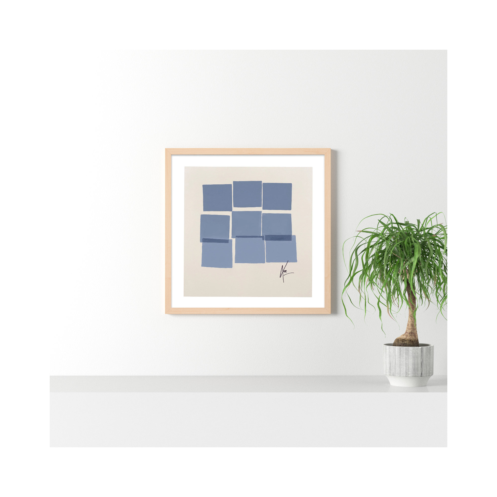 Reflection 1 by Lee Lessem, Brown, 30" H x 30" W x 1.25" D
