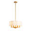 Luminaire suspendu festonné en tissu 17,5 pouces de large-87968573