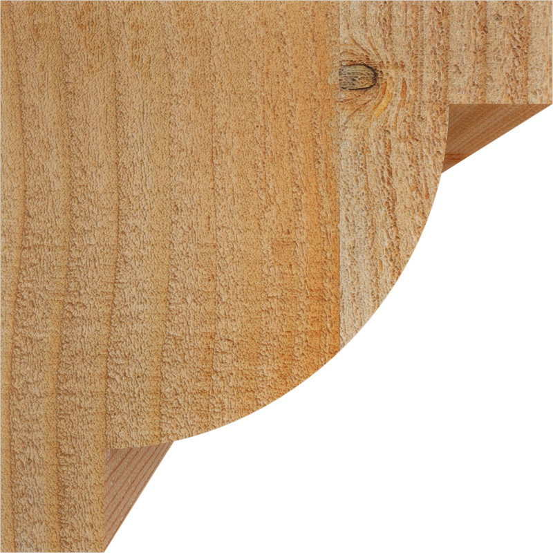 Corbeau alpin, H 6 po x l 4 po x P 6 po, Sapin de Douglas, Sciage brut