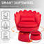 Fauteuil d'appoint rembourré et pivotant en velours-368100651
