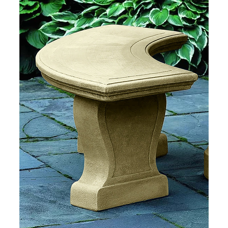 Banc de jardin en pierre Palladio, Mousse anglaise